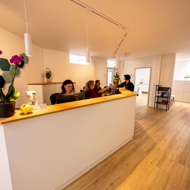 Innenaufnahme Hausarztpraxis Aachen Mitte.