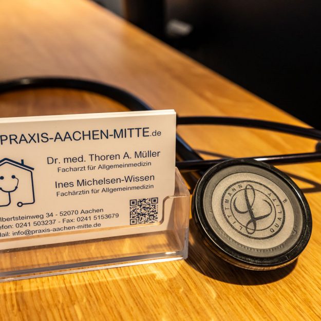 Innenaufnahme Hausarztpraxis Aachen Mitte.